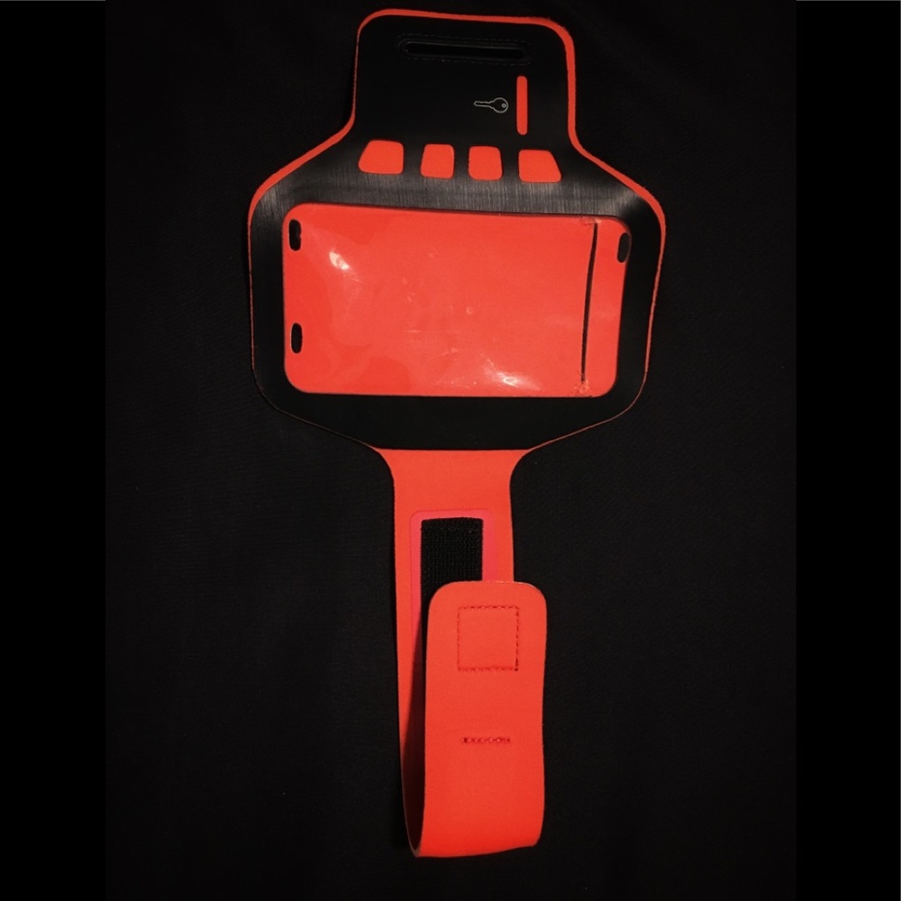 Coral/Black workout running gym armband iPhone 6